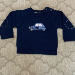 12M Jacadi Baby Racecar Sweater